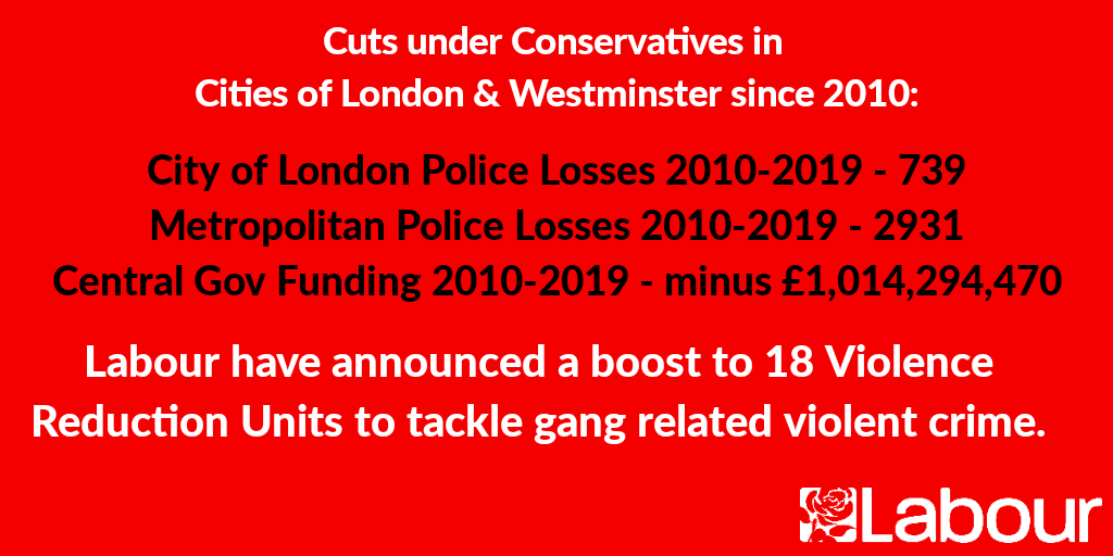 Labour will boost the Metropolitan Police Force’s gang unit