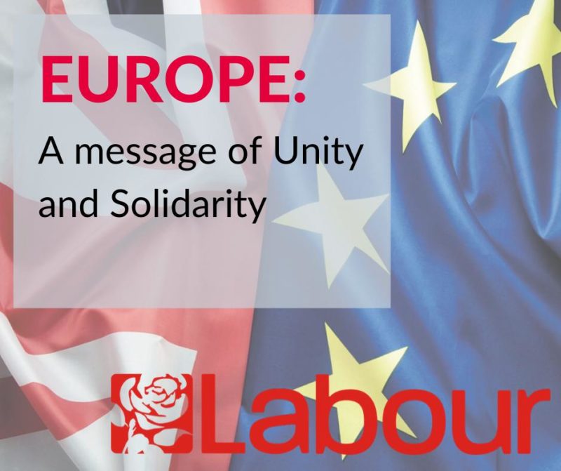 Europe: A Message Of Unity And Solidarity