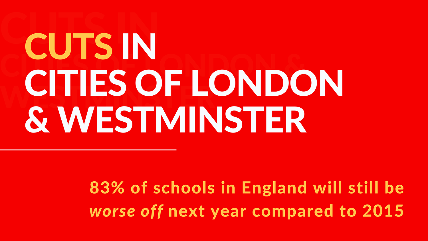 School Cuts in Westminster